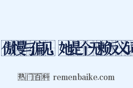 傲慢与偏见，她是个无赖反义词是什么意思的图片